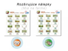 Rozširujúce nálepky - Mia na farme - pre 1., 2. a 3. vydanie knihy