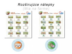 Rozširujúce nálepky - Mia na farme - pre 1., 2. a 3. vydanie knihy
